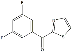 2-(3,5-DIFLUOROBENZOYL)THIAZOLE Struktur