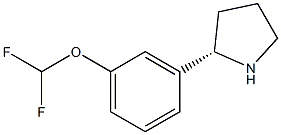 [3-((2S)PYRROLIDIN-2-YL)PHENOXY]DIFLUOROMETHANE Struktur