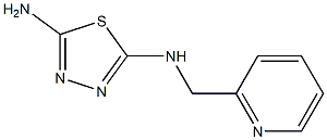 N-(PYRIDIN-2-YLMETHYL)-1,3,4-THIADIAZOLE-2,5-DIAMINE Struktur