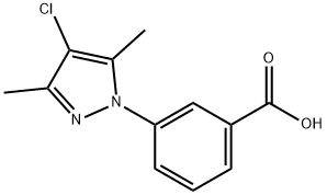 3-(4-CHLORO-3,5-DIMETHYL-PYRAZOL-1-YL)-BENZOIC ACID price.