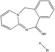 PYRIDO[1,2-B][2,4]BENZODIAZEPIN-6(11H)-IMINE HYDROBROMIDE Struktur