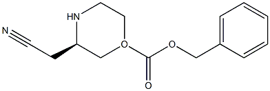 (R)-1-CBZ-3-CYANOMETHYLMORPHOLINE Struktur