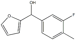 3-FLUORO-4-METHYLPHENYL-(2-FURYL)METHANOL Struktur