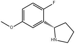 2-((2S)PYRROLIDIN-2-YL)-1-FLUORO-4-METHOXYBENZENE Struktur