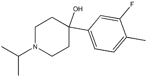 4-(3-FLUORO-4-METHYLPHENYL)-4-HYDROXY-1-ISOPROPYLPIPERIDINE Struktur