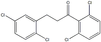 3-(2,5-DICHLOROPHENYL)-2',6'-DICHLOROPROPIOPHENONE Struktur