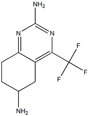 2,6-DIAMINO-5,6,7,8-TETRAHYDRO-4-(TRIFLUOROMETHYL)QUINAZOLINE Struktur