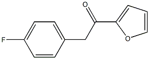 2-(4-FLUOROPHENYL)-1-(2-FURYL)ETHAN-1-ONE Struktur