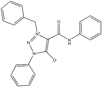 4-(ANILINOCARBONYL)-3-BENZYL-1-PHENYL-1H-1,2,3-TRIAZOL-3-IUM-5-OLATE Struktur