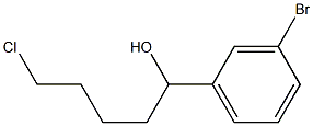 1-(3-BROMOPHENYL)-5-CHLORO-1-PENTANOL Struktur