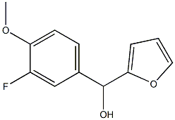 3-FLUORO-4-METHOXYPHENYL-(2-FURYL)METHANOL Struktur