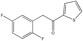 2-(2,5-DIFLUOROPHENYL)-1-(2-THIENYL)ETHAN-1-ONE Struktur