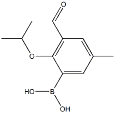 3-FORMYL-2-ISOPROPOXY-5-METHYLPHENYLBORONIC ACID Struktur