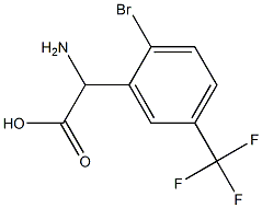 AMINO-(2-BROMO-5-TRIFLUOROMETHYL-PHENYL)-ACETIC ACID Struktur