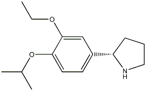 4-((2S)PYRROLIDIN-2-YL)-2-ETHOXY-1-(METHYLETHOXY)BENZENE Struktur