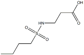 3-[(BUTYLSULFONYL)AMINO]PROPANOIC ACID, , 結(jié)構(gòu)式