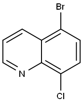 5-BROMO-8-CHLOROQUINOLINE Struktur