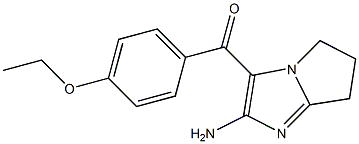 METHANONE, (2-AMINO-6,7-DIHYDRO-5H-PYRROLO[1,2-A]IMIDAZOL-3-YL)(4-ETHOXYPHENYL)- Struktur