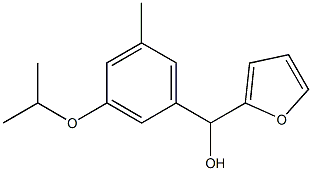 5-METHYL-2-FURYL-(3-ISOPROPOXYPHENYL)METHANOL Struktur