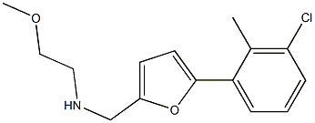 N-((5-(3-CHLORO-2-METHYLPHENYL)-2-FURYL)METHYL)-2-METHOXYETHANAMINE Struktur