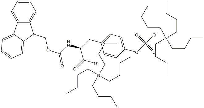 FMOC-TYR(SO3 MIDDOT NNBU4)-OH Struktur