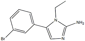 5-(3-BROMO-PHENYL)-1-ETHYL-1H-IMIDAZOL-2-YLAMINE Struktur