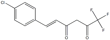 6-(4-CHLOROPHENYL)-1,1,1-TRIFLUOROHEX-5-(E)-ENE-2,4-DIONE Struktur