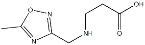 3-([(5-METHYL-1,2,4-OXADIAZOL-3-YL)METHYL]AMINO)PROPANOIC ACID Struktur