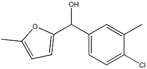 4-CHLORO-3-METHYLPHENYL-(5-METHYL-2-FURYL)METHANOL Struktur