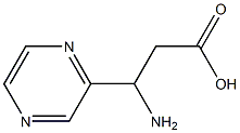 3-AMINO-3-PYRAZIN-2-YL-PROPIONIC ACID Struktur