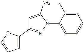 3-(2-FURYL)-1-(2-METHYLPHENYL)-1H-PYRAZOL-5-AMINE Struktur