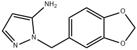 2-BENZO[1,3]DIOXOL-5-YLMETHYL-2H-PYRAZOL-3-YLAMINE Struktur