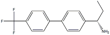 (1S)-1-(4-[4-(TRIFLUOROMETHYL)PHENYL]PHENYL)PROPYLAMINE Struktur