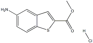 METHYL 5-AMINO-1-BENZOTHIOPHENE-2-CARBOXYLATE HYDROCHLORIDE Struktur