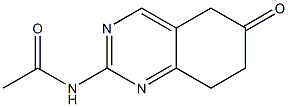 N-(5,6,7,8-TETRAHYDRO-6-OXO-2-QUINAZOLINYL)ACETAMIDE Struktur