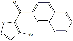 3-BROMO-2-(2-NAPHTHOYL)THIOPHENE Struktur