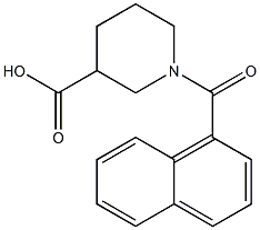 1-(1-NAPHTHOYL)PIPERIDINE-3-CARBOXYLIC ACID Struktur