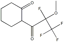 2-(2,3,3,3-TETRAFLUORO-2-METHOXYPROPANOYL)CYCLOHEXANONE Struktur