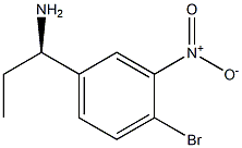 (1R)-1-(4-BROMO-3-NITROPHENYL)PROPYLAMINE Struktur