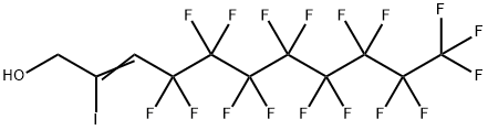 1H,1H,3H-2-IODOPERFLUOROUNDEC-2-EN-1-OL Struktur