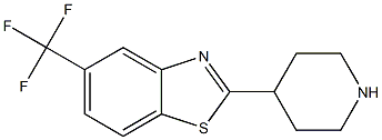 2-PIPERIDIN-4-YL-5-(TRIFLUOROMETHYL)-1,3-BENZOTHIAZOLE Struktur