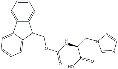 FMOC-3-(1,2,4-TRIAZOL-1-YL)-ALA-OH Struktur