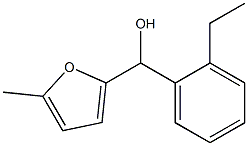 2-ETHYLPHENYL-(5-METHYL-2-FURYL)METHANOL Struktur