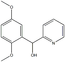 2,5-DIMETHOXYPHENYL-(2-PYRIDYL)METHANOL Struktur