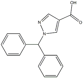 1-BENZHYDRYL-1H-PYRAZOLE-4-CARBOXYLIC ACID Struktur