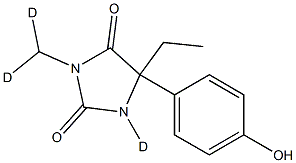 4-HYDROXY MEPHENYTOIN-D3 Struktur