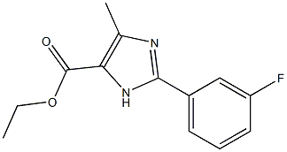 2-(3-FLUOROPHENYL)-5-METHYL-3H-IMIDAZOLE-4-CARBOXYLIC ACID ETHYL ESTER Struktur