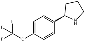 [4-((2S)PYRROLIDIN-2-YL)PHENOXY]TRIFLUOROMETHANE Struktur