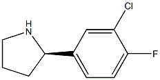 (2R)-2-(3-CHLORO-4-FLUOROPHENYL)PYRROLIDINE Struktur