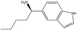 (1R)-1-INDOL-5-YLPENTYLAMINE Struktur